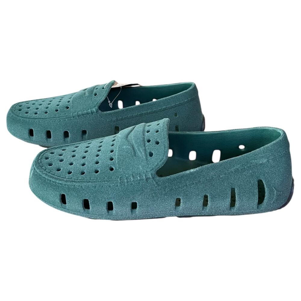 Floafers Prodigy Driver Faux Suede Loafers Green Lightweight Slip On Big Kid 4